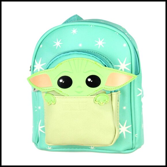 Star Wars Mandalorian Mini Backpack Shoulder Bag 9 Inch Faux Leather